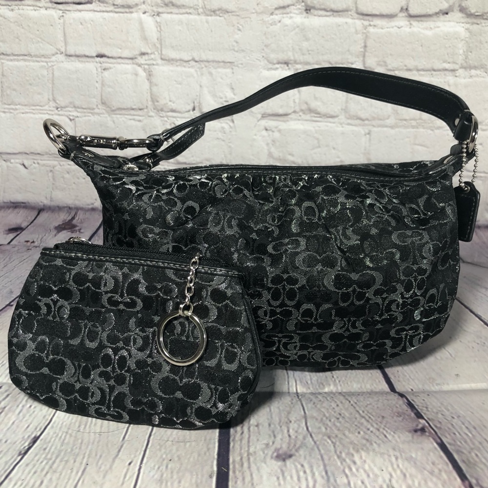 Coach Mini Handbag with Matching Coin Purse